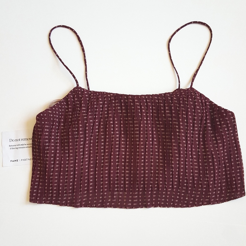 Fame And Partners Crop Top 4 Polka Dots Pl…